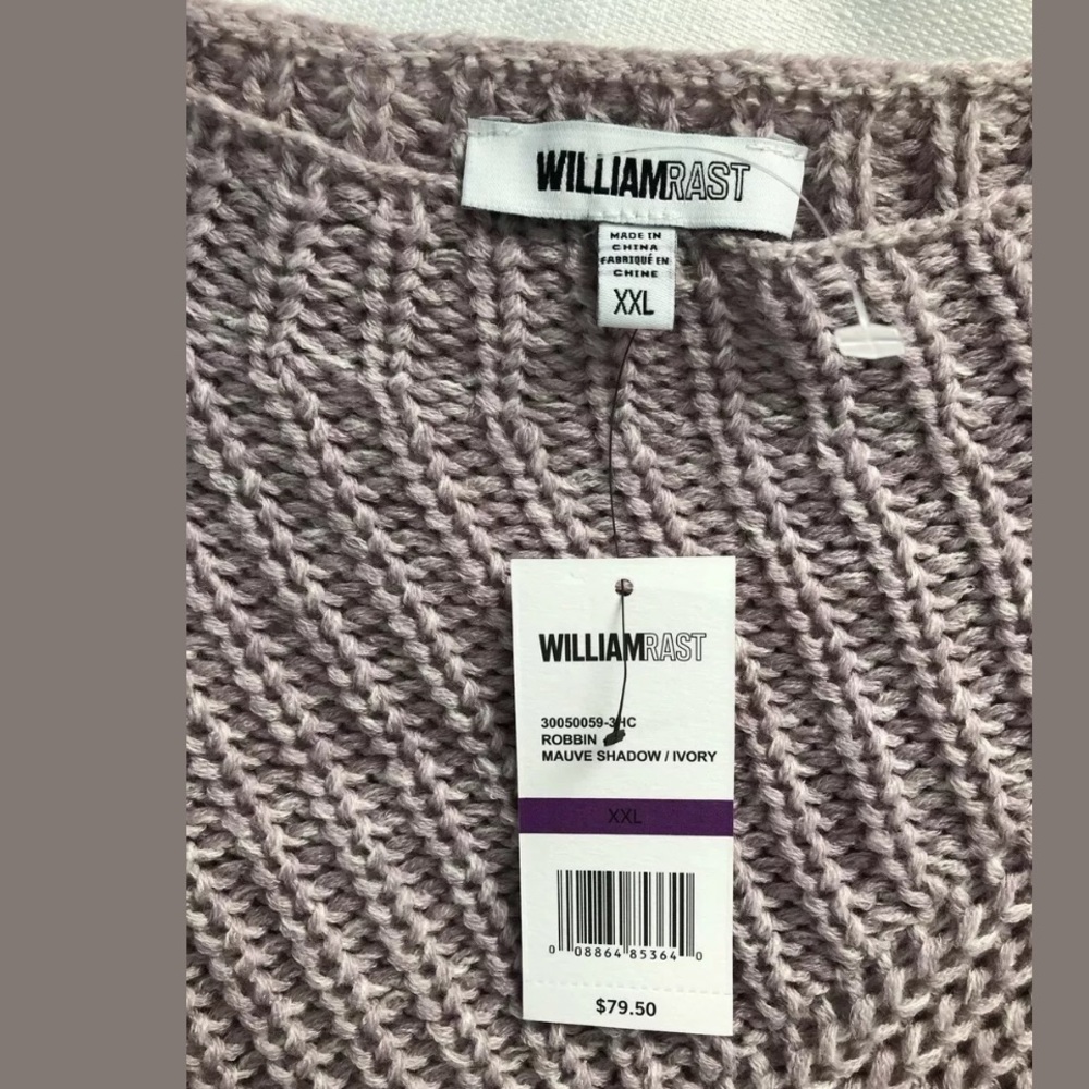 WILLIAM RAST Robin Spliced Ribbed Pattern NEW - Picture 7 of 8